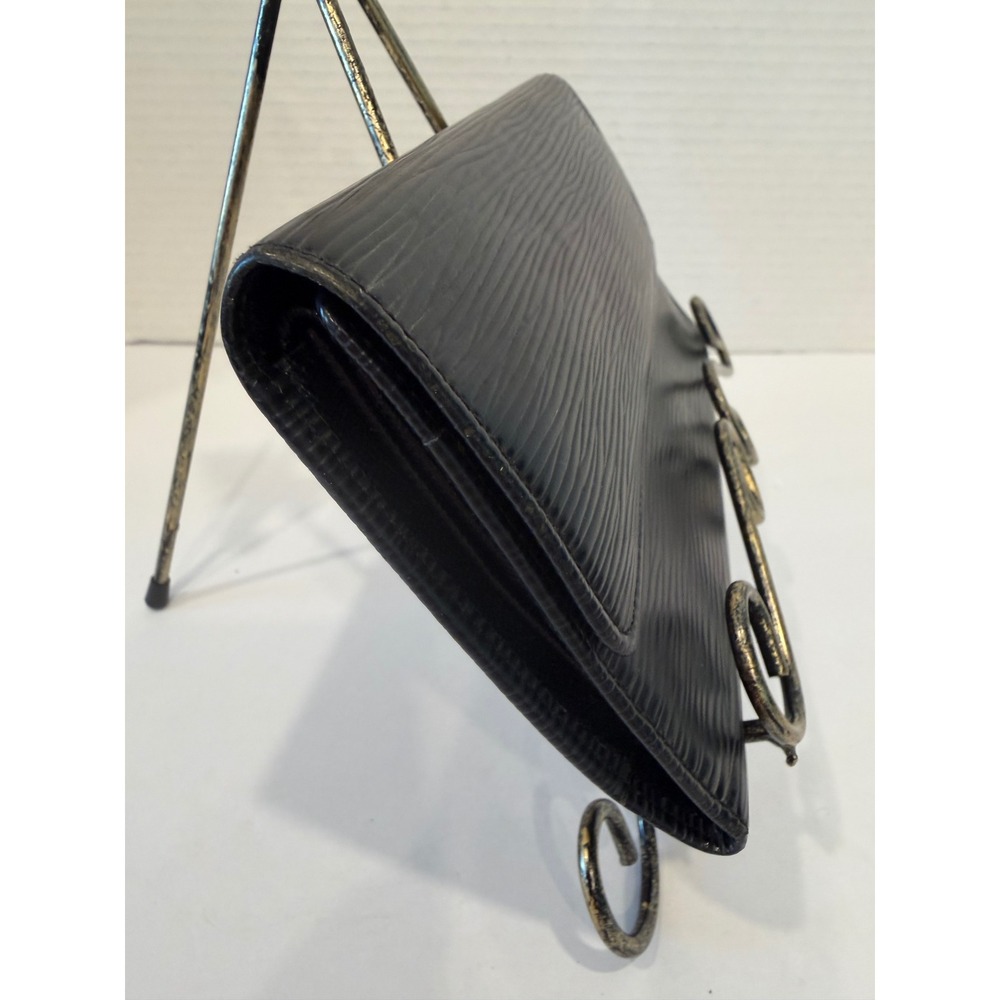 Louis Vuitton Sarah Noir Black Epi Leather‎ Long Flap Wallet - Picture 3 of 11